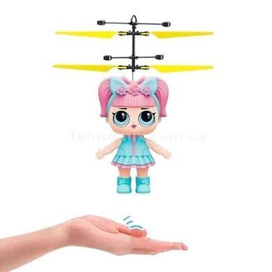 Летающая кукла индукционная Flying Girl Голубая