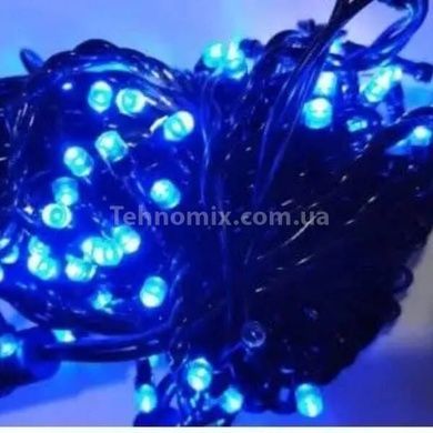 Гирлянда внутренняя 500LED 50м черный провод Синий свет