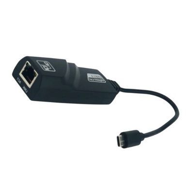 Внешняя сетевая карта Type-C To LAN GIGABIT Черная