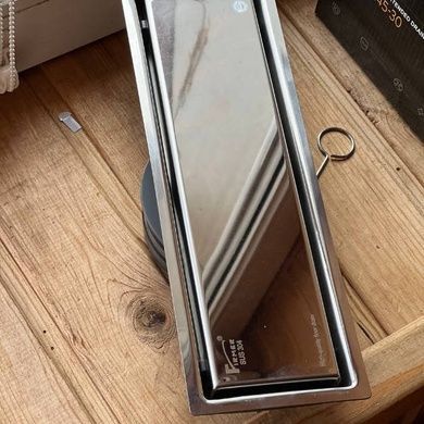 Трап-душові грати напольні металеві floor drain AND YLN7245-30 Сіра