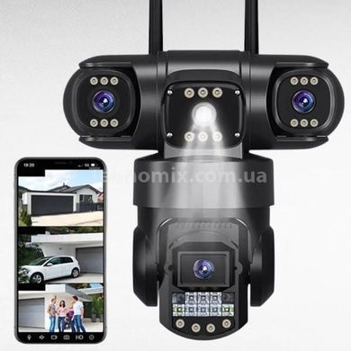 Камера видеонаблюдения уличная поворотная IP PTZ 200Вт SC28 WiFi Черная