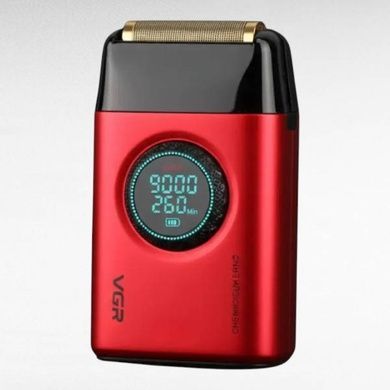 Комплект машинка для стрижки, триммер, електробритва VGR 3IN1STEPLERSS PRO RED Чорна з червоним