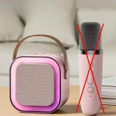 УЦІНКА! Караоке дитяче з LED підсвічуванням з одним мікрофоном K12 Рожеве