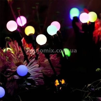 Комплект садових світильників декоративних Світлячки 2 шт по 10LED RGB 70см