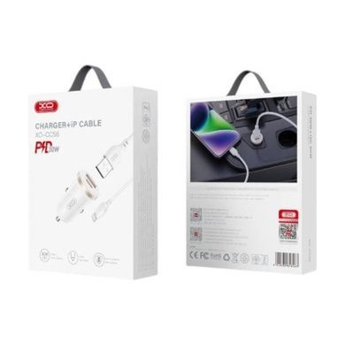 Автомобільний зарядний пристрій для гаджетів та смартфонів XO CC56 mini car charger A+C single port 30W/simultaneous 5V3A