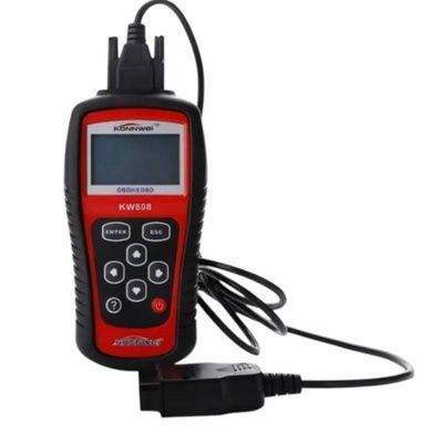 Автосканер OBDII/EOBD Konnwei KW808 Черный с красным