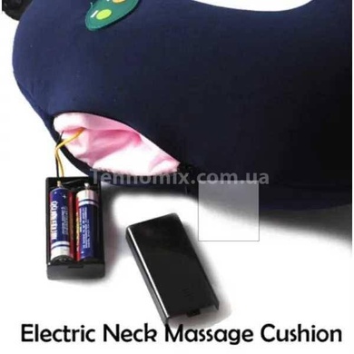 Подушка подголовник массажная Neck Massage Cushion Темно синяя