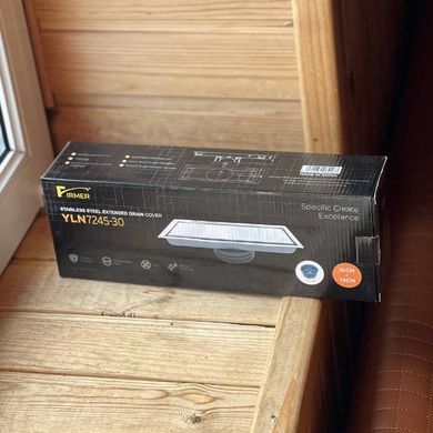 Трап-душові грати напольні металеві floor drain AND YLN7245-30 Сіра