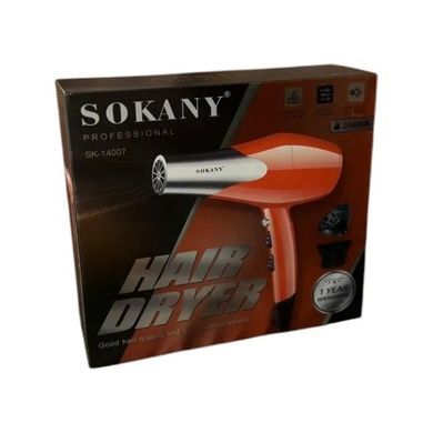 Фен для волосся 2000 Вт і 2 концентраторами насадками Sokany SK-14007