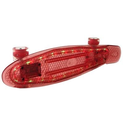 Пенни борд 850 Best Board cветящаяся дека, светящиеся колёса PU Красный
