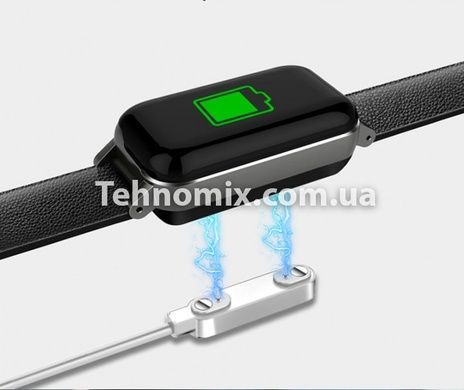 Фитнес-браслет с беспроводными наушниками Smart TWS T89 Черный