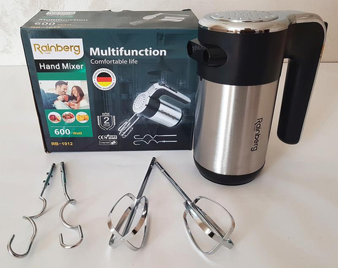Миксер ручной Rainberg RB-1012 5 режимов 600 Вт