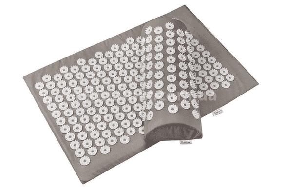 Акупунктурний масажний килимок Acupressure Mat or Bed of Nails Білий