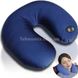 Подушка підголовник масажна Neck Massage Cushion Темно синя