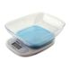 Ваги кухонні електронні Domotec ACS 125 (до 7 кг) зі знімною чашею Блакитні