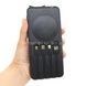 Power Bank с солнечной панелью и 4 встроенными шнурами Solar 50000 mAh Черный