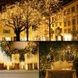 Светодиодная гирлянда 12м 100LED RGB (питание от солнечной панели) Теплый белый