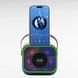 Колонка портативна акумуляторна Bluetooth TS‑5578 Чорна із салатовим