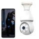 Камера відеоспостереження внутрішня camera E27 wifi camera app icsee AND D1 Біла