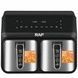 Аэрогриль с двумя лотками и сенсорным экраном 4,5л+4,5л 2000Вт Air Fryer RAF R.5376 Черный