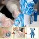 Набор для творчества Флюидный Мишка 33см Арт терапия DIY Creative Fluid Bear Голубой с белым