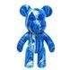 Набор для творчества Флюидный Мишка 33см Арт терапия DIY Creative Fluid Bear Голубой с белым