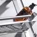 Полка настенная для ванной комнаты с вешалкой для полотенец и крючками 38*30*16см Серая