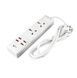 Подовжувач Remax BKL-08 2 Socket / 4 USB / Кабель 200см Білий