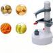 Овощечистка автоматическая электрическая для чистки фруктов и овощей Белая