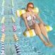 Гамак водный надувной Pool Loungers Белый с желтым