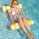 Гамак водный надувной Pool Loungers Белый с желтым