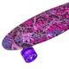 Пенни борд со светящимися колесами PU Penny Board Розовый лес