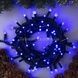 Гирлянда внутренняя 500LED 50м черный провод Синий свет