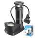 Насос портативний ножний з манометром Air pump Чорний