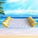 Гамак водный надувной Pool Loungers Белый с желтым