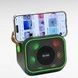 Колонка портативна акумуляторна Bluetooth TS‑5578 Чорна із салатовим