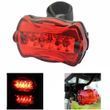 Велофонарь STOP на батарейках АА 198/LC107-5LED Черный