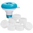 Скиммер плавающий дозатор антимикробной химии для бассейнов 29040 Intex Floating Chemical Dispenser Голубой с белым