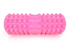 Ролик масажний для йоги, фітнесу (спини та шиї) OSPORT (30*9 см) Рожевий