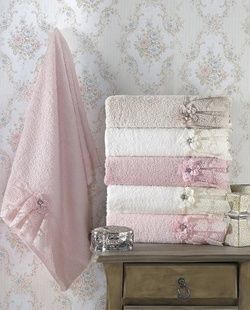 Рушники Pupilla ROMANTIK 3D 50х90см Бамбук набір 6шт
