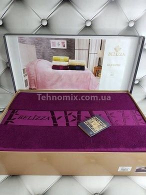 Простынь Belizza Gold bordo 200х220см Бамбук