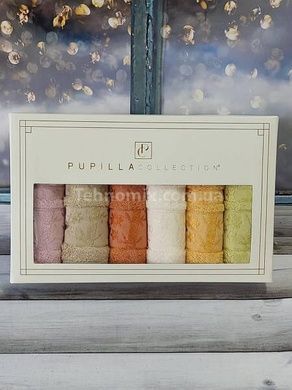 Рушники Pupilla Elit koyu 30х50см Бамбук набір 6шт