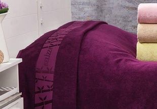 Простирадло Belizza Gold bordo 200х220см Бамбук
