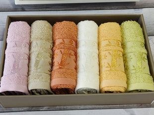 Рушники Pupilla Elit koyu 30х50см Бамбук набір 6шт