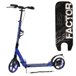 Самокат двухколесный с регулировкой высоты руля Best Scooter BS-88902 Черный с синим