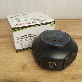 Відлякувач ультразвуковий від гризунів та комах Ultrasonic Чорний