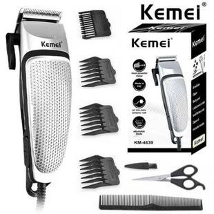 Машинка для стрижки волосся Kemei LFJ KM4639 Сіра