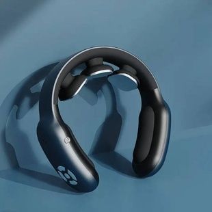 Масажер для шиї з функцією міостимуляції з пультом MDHL Neck Massager M12 Чорний