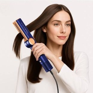 Фен-стайлер 2в1 в чехле 2 режима, 3 уровня температуры, 110000RPM, 1300Вт IPARAH P-098 Синий