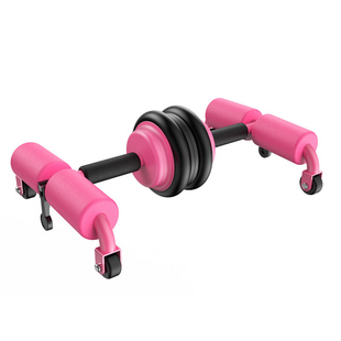 Универсальный тренажер для дома Multifunction Abdominal Wheel Розовый